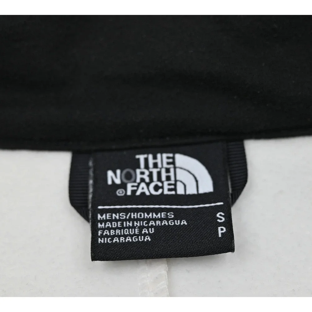 The North Face Mens T183 Softshell Jacket Black Cream Colorblock Full Zip Small
